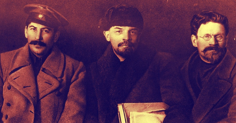 Stanlin, Lenin, Trostky