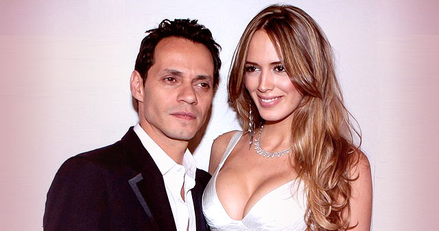 Marc Anthony junto a su esposa Shannon de Lima