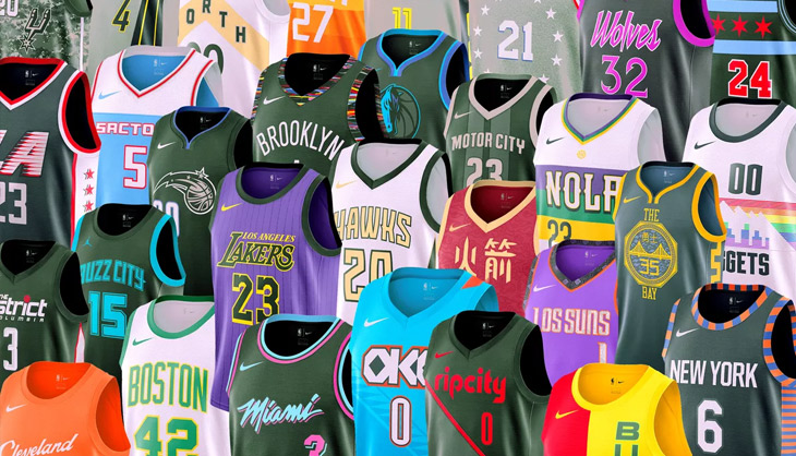 todas las equipaciones de la nba