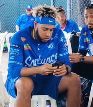 Reynoso en un descanso